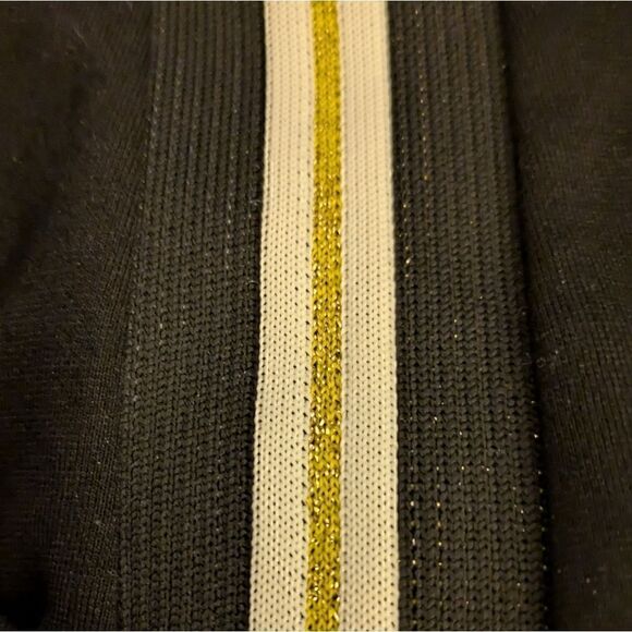 EUC Gerry Weber Casual 10 Casual Stretch Skirt with Sparkly Gold Side Stripes - Picture 7 of 8